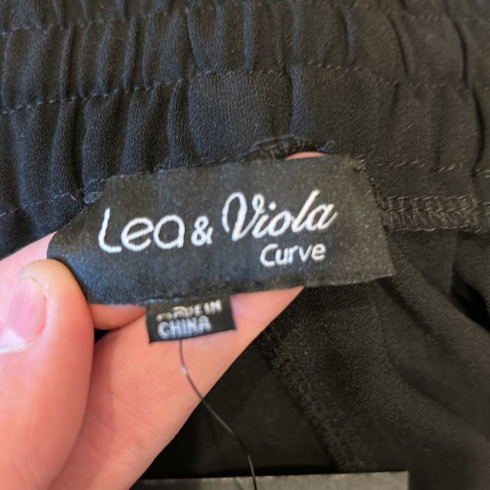 NWT LEA & VIOLA Curve Plus Size Black Drawstring … - image 7